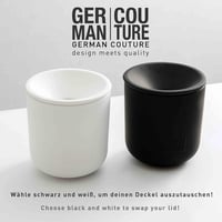 GC German Couture Kerámia Hamutál IQOS Iluma, Terea, Heets, Glo Hyper, Ploom Dohányrúdhoz - Fehér Kerek Fedeles Tartó Otthonra és Irodába 3