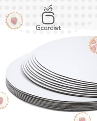 Gcardist 25 ks biela okrúhla tortová podložka 20 cm, potravinársky kartón, okrúhly podklad pod tortu a zákusky 4