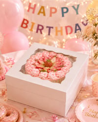 Cutie pentru tort Gcardist 30,5x30,5x20,3 cm, 5 bucăți cutii albe pentru tort cu fereastră și 5 discuri rotunde albe pentru tort de 30,5 cm, cutie pentru depozitarea prăjiturilor 6