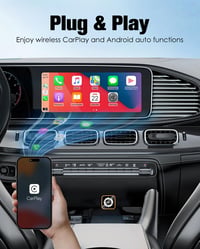 GCNWW 4 v 1 bezdrôtový adaptér pre CarPlay a Android Auto, zrkadlenie AirPlay a MirrorLink, 5,8 GHz, Plug and Play, oranžová 3