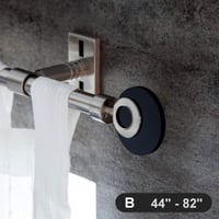 Gcurtain Fém Függönyrúd Szett, 16-19 mm Átmérőjű, 110-210 cm Állítható, Nagy Teherbírású, Dekoratív Végekkel - Csiszolt Felület, Egyszerű Sz 2