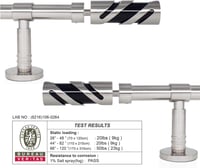 Gcurtain Fém Függönyrúd Szett, 16-19 mm Átmérőjű, 110-210 cm Állítható, Nagy Teherbírású, Dekoratív Végekkel - Csiszolt Felület, Egyszerű Sz 3
