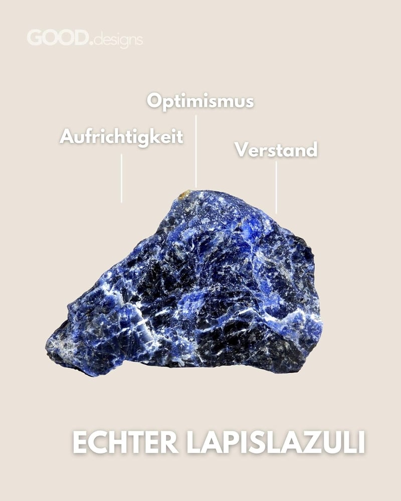 GD GOOD.designs Stresszoldó Gyűrű Természetes Kőgyöngyökkel Nőknek | Rugalmas Szorongásoldó Fidget Gyűrű 52-60 - Lapis Lazuli