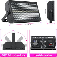 GdjRttk 2db 768 LED Wallwasher RGBW Spotlámpa DMX512 Vezérléssel Kültéri 6