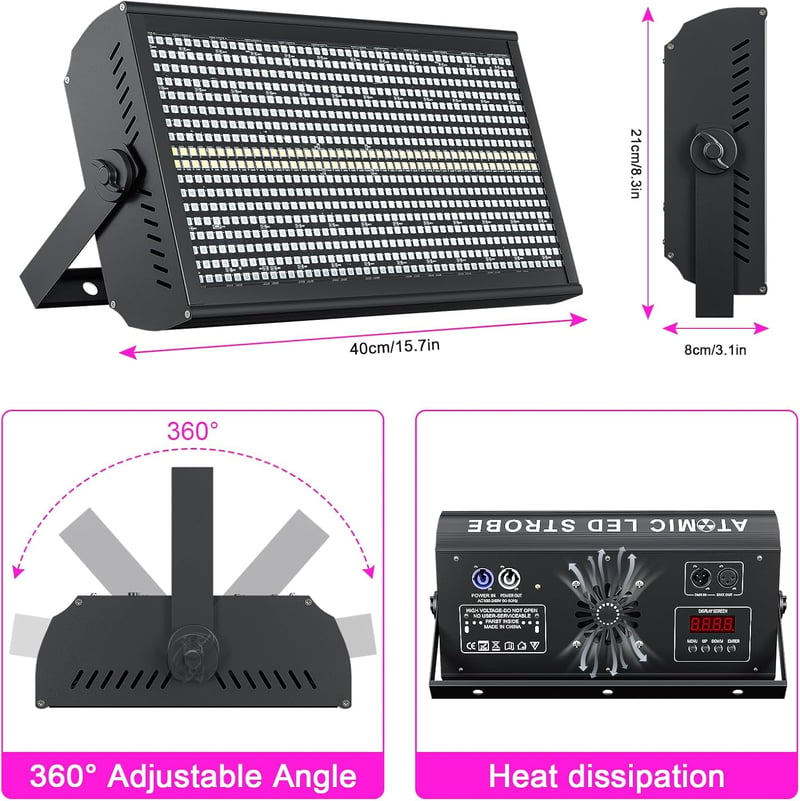 GdjRttk 2db 768 LED Wallwasher RGBW Spotlámpa DMX512 Vezérléssel Kültéri