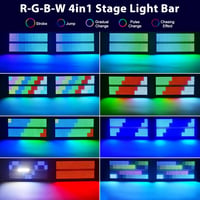 GdjRttk 2db 768 LED Wallwasher RGBW Spotlámpa DMX512 Vezérléssel Kültéri 2