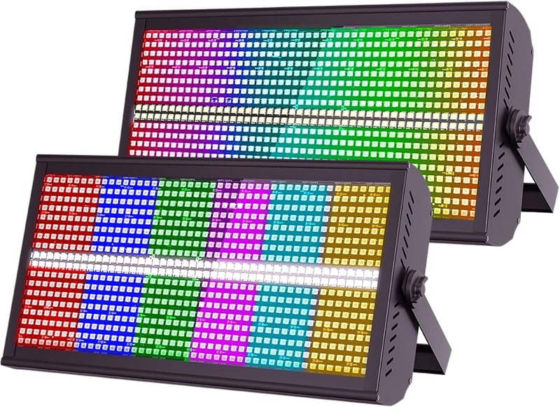 GdjRttk 2db 768 LED Wallwasher RGBW Spotlámpa DMX512 Vezérléssel Kültéri
