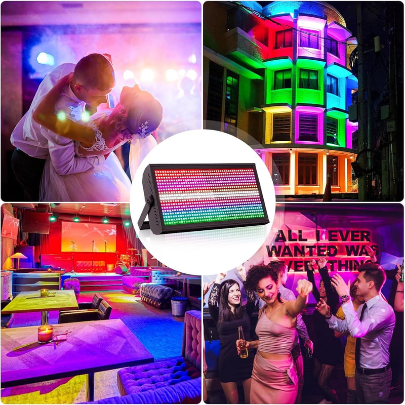 GdjRttk 2db 768 LED Wallwasher RGBW Spotlámpa DMX512 Vezérléssel Kültéri