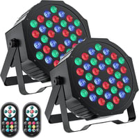 GdjRttk 2x72W RGB LED Par Spotlights DMX távirányítóval diszkóhoz 1