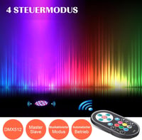 GdjRttk 8db RGB LED Par Spotlight 72W DMX távirányítóval diszkóhoz 3