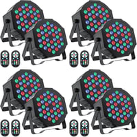 GdjRttk 8db RGB LED Par Spotlight 72W DMX távirányítóval diszkóhoz 1