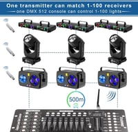 GdjRttk vezeték nélküli DMX512 adó-vevő vezérlő LED és mozgófejes lámpákhoz 2
