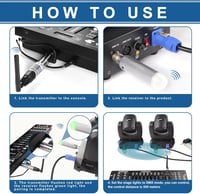 GdjRttk vezeték nélküli DMX512 adó-vevő vezérlő LED és mozgófejes lámpákhoz 4