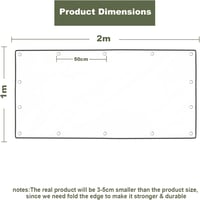 Gdmokle Átlátszó Vízálló Takaróponyva Szemmekkel 2x3m 400g/m² 7