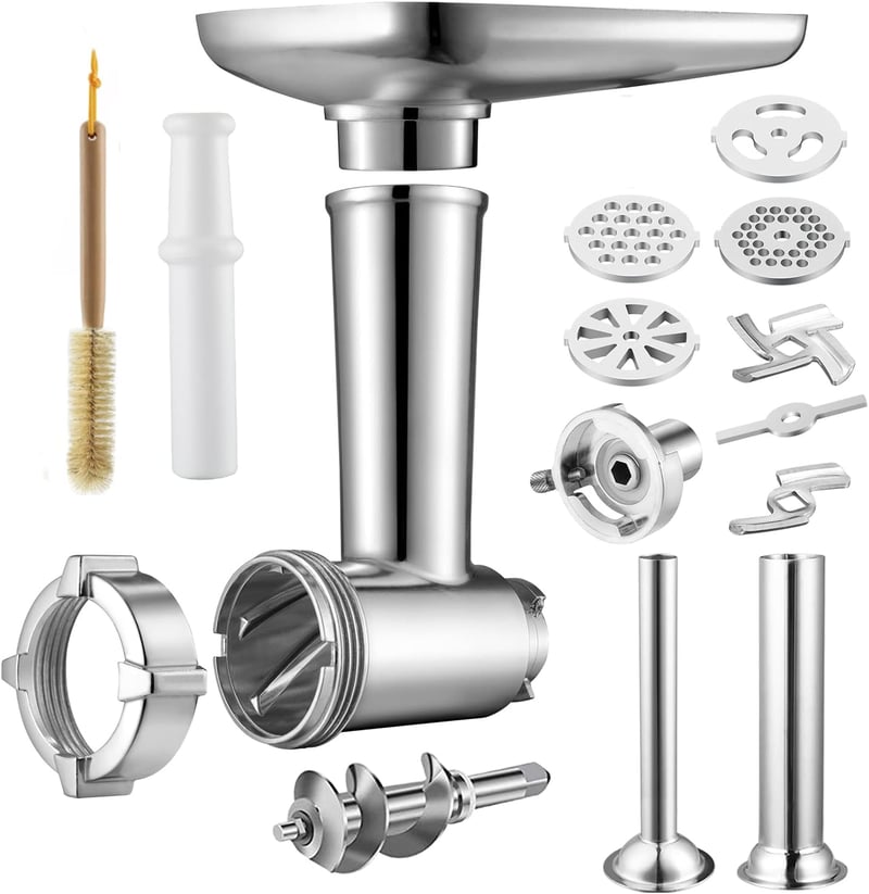 Gdrtwwh Húsdaráló Adapter Kenwood Konyhai Robotgéphez - 2 Töltőcső, 4 Darálókorong
