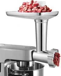 Gdrtwwh Húsdaráló Kiegészítő Szett Kenwood Chef és kMix Konyhai Robotgéphez - 2 Kolbásztöltő Cső és 4 Őrlőtárcsa 3