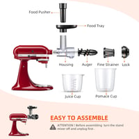 Gdrtwwh KitchenAid Mixer Gyümölcs és Zöldség Préselt Lé Készítő Adapter 3