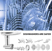 Gdrtwwh Rozsdamentes Acél Húsdaráló KitchenAid Robotgéphez, Mosogatógépben Mosható Darálófej Konyhai Robotgép Kiegészítő 3