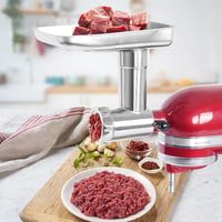 Gdrtwwh Rozsdamentes Acél Húsdaráló KitchenAid Robotgéphez, Mosogatógépben Mosható Darálófej Konyhai Robotgép Kiegészítő 6