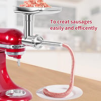 Gdrtwwh Rozsdamentes Acél Húsdaráló KitchenAid Robotgéphez, Mosogatógépben Mosható Darálófej Konyhai Robotgép Kiegészítő 5