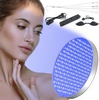 GDWD 250 LED-es napozólámpa otthonhoz, hordozható arcés testnapozó, összecsukható állvánnyal, ezüst - Silver 1