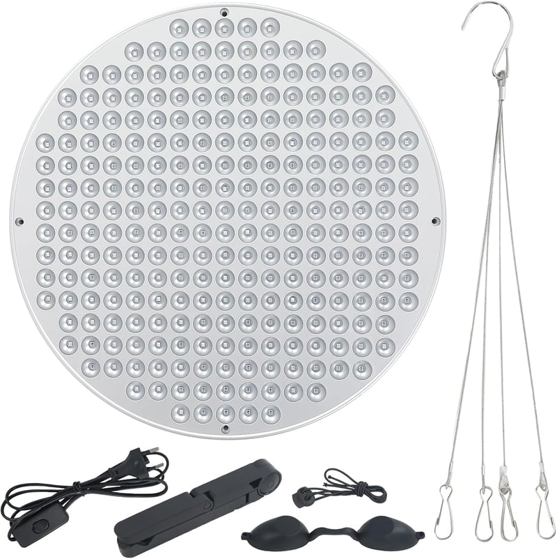 GDWD 250 LED-es napozólámpa otthonhoz, hordozható arcés testnapozó, összecsukható állvánnyal, ezüst - Silver
