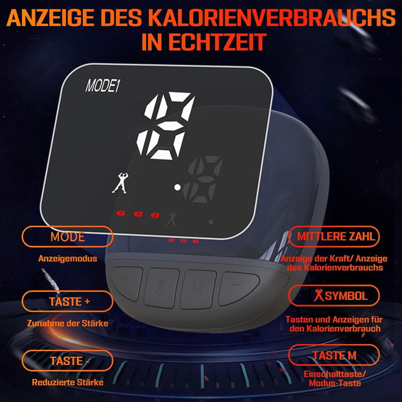 GDWD EMS hasizom tréner 10 móddal és 30 intenzitással