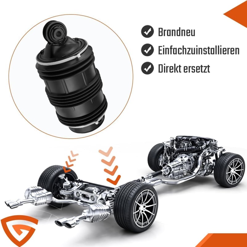 GEAREVER 2x Légfutómű Hátsó Bal Jobb Mercedes E-Class S211 2003-2009