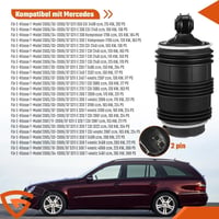 GEAREVER 2x Légfutómű Hátsó Bal Jobb Mercedes E-Class S211 2003-2009 3