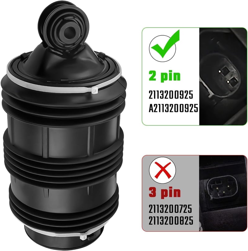 GEAREVER 2x Légfutómű Hátsó Bal Jobb Mercedes E-Class S211 2003-2009