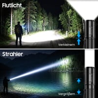 Mini lanternă reîncărcabilă LED GEARLITE – 2000 lumeni, super luminoasă, cu zoom 3