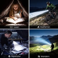 Mini lanternă reîncărcabilă LED GEARLITE – 2000 lumeni, super luminoasă, cu zoom 8