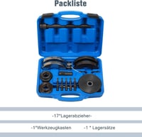 GEARMONSTER 18 részes kerékcsapágy szerelő készlet 72 mm kerékagyhoz 8