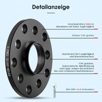 GEARMONSTER 2x10mm Kerékközépítő Szett 57.1 5x100 5x112 M14x1.5x50 Kerékcsavarokkal 7