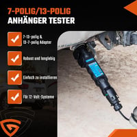 GEARMONSTER 7 Pin Utánfutó Teszter 12V Világítás Diagnosztika Karavánhoz 2