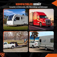 GEARMONSTER 7 Pin Utánfutó Teszter 12V Világítás Diagnosztika Karavánhoz 5