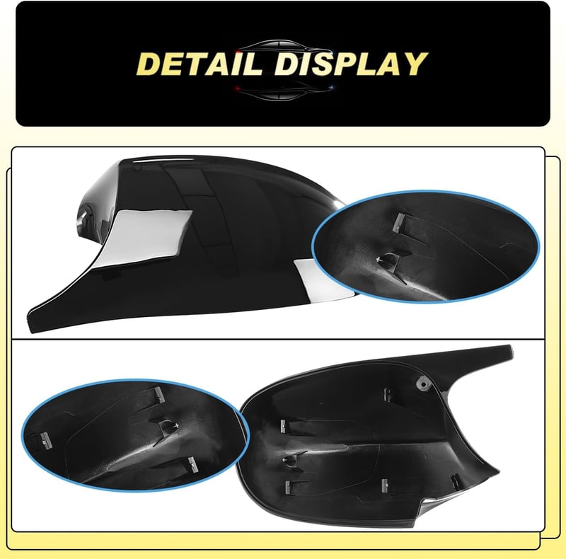 GEARMONSTER BMW tükörfedél E81 E87 E90 E91 E92 E93 LCI 2009-2012 fényes fekete pár