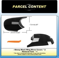 GEARMONSTER BMW tükörfedél E81 E87 E90 E91 E92 E93 LCI 2009-2012 fényes fekete pár 9