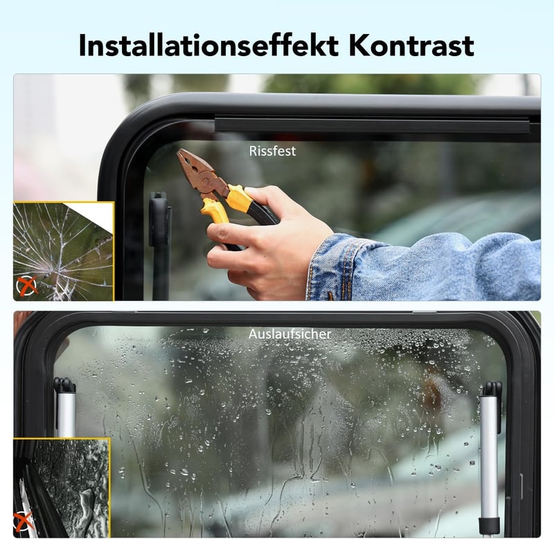 GEARMONSTER Csuklós Lakóautó Ablak 700x400mm Redőnnyel és Szúnyoghálóval