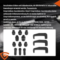 GEARMONSTER Extractor pneumatic pentru injectoare diesel, sculă de demontare cu gheară pentru injectoare common rail 4