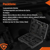 GEARMONSTER Extractor pneumatic pentru injectoare diesel, sculă de demontare cu gheară pentru injectoare common rail 2