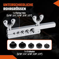 GEARMONSTER Fékcsőperemező Készlet - 7,62m Rézbevonatú Fékcső (4,75mm), 20 Csatlakozóval, Hajlítófogóval - Univerzális Fék és Üzemanyagrends 5