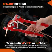 GEARMONSTER Fékcsőperemező Készlet - 7,62m Rézbevonatú Fékcső (4,75mm), 20 Csatlakozóval, Hajlítófogóval - Univerzális Fék és Üzemanyagrends 2