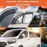 GEARMONSTER Ford Tourneo Custom/Transit Custom ablakcsatornák 2012-2024 fekete 2db 5