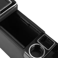 GEARMONSTER Középkonzol VW T5 T6 T6.1 Transporter fekete fényes bőr pohártartó telefontartó 5