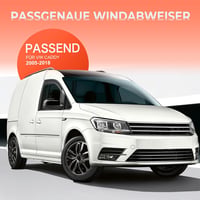 GEARMONSTER Szélterelő Volkswagen Caddy 2005-2018 Fekete 2db 2