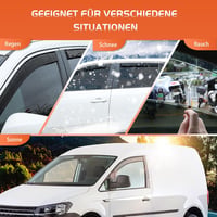 GEARMONSTER Szélterelő Volkswagen Caddy 2005-2018 Fekete 2db 4
