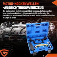 GEARMONSTER Vezérműtengely Beállító Készlet Mercedes-Benz M271 Motorokhoz - C180 C200 C230 Kompatibilis Időzítőlánc Állító Szerszám 2