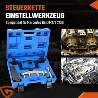 GEARMONSTER Vezérműtengely Beállító Készlet Mercedes-Benz M271 Motorokhoz - C180 C200 C230 Kompatibilis Időzítőlánc Állító Szerszám 5