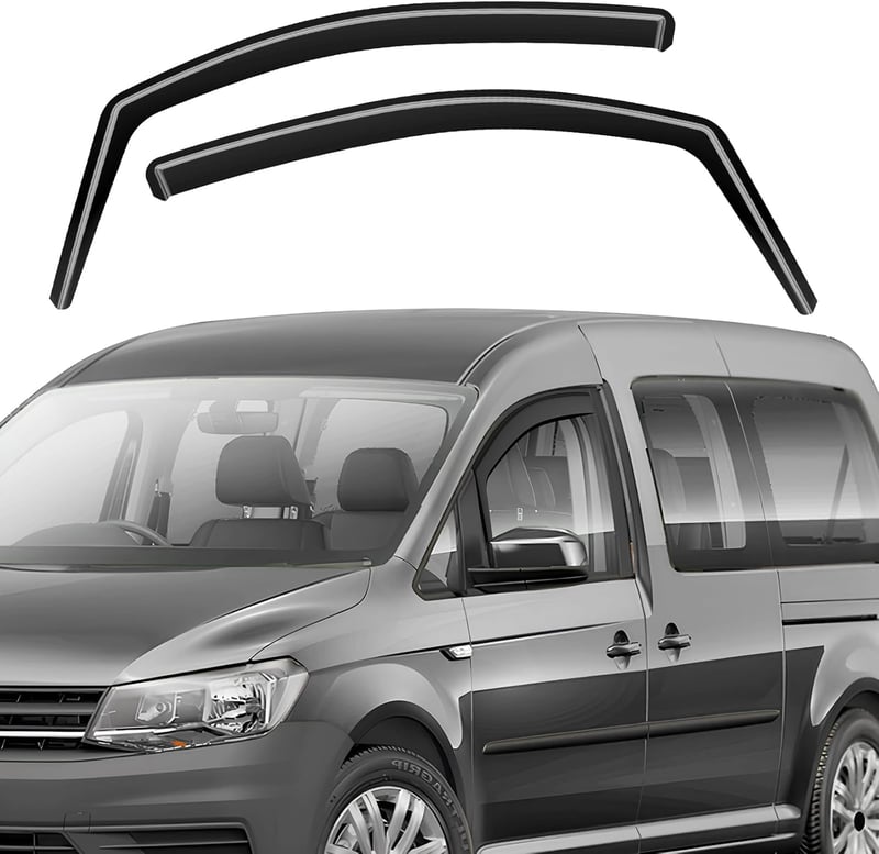 GEARMONSTER VW Caddy 2005-2018 ablakcsatornák szélvédő 2db fekete